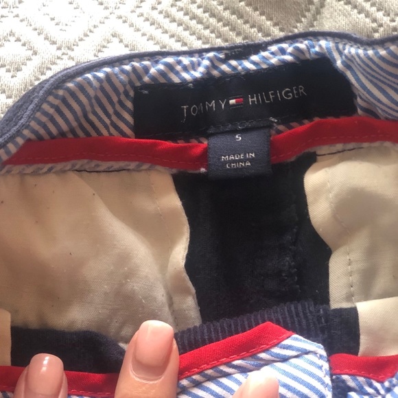 Tommy Hilfiger Navy Blue Corduroy Pant- Adjustable - Picture 4 of 7